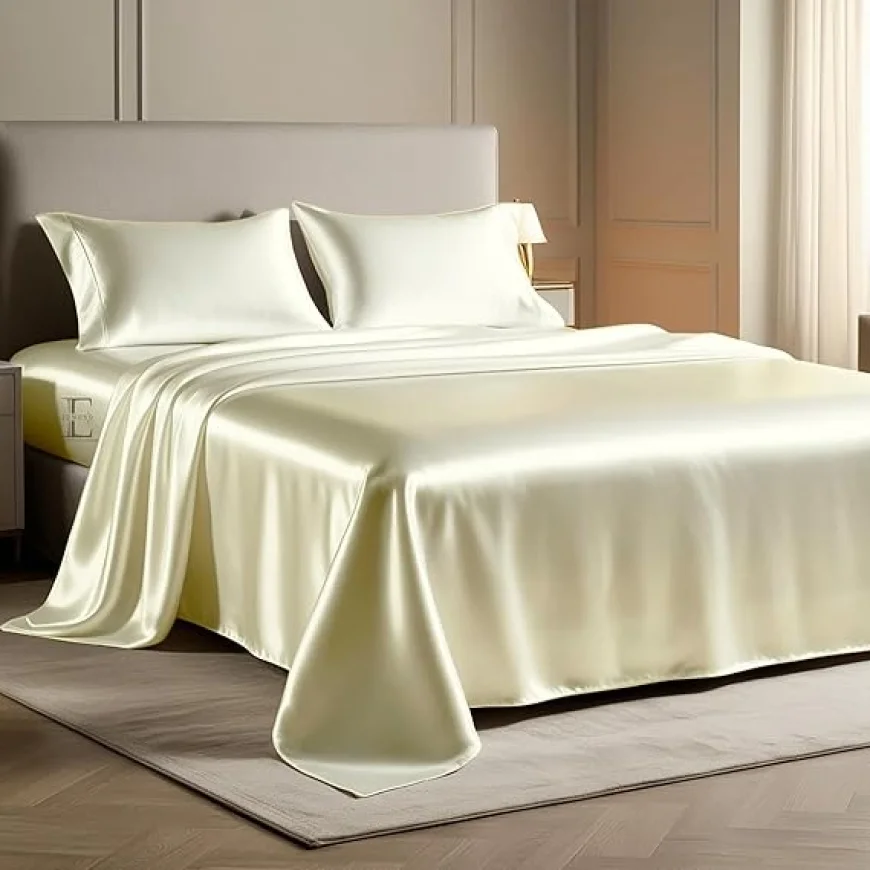 EDMUND® Satin Double Bedsheet Set – 300 TC, 67% off | Amazon India