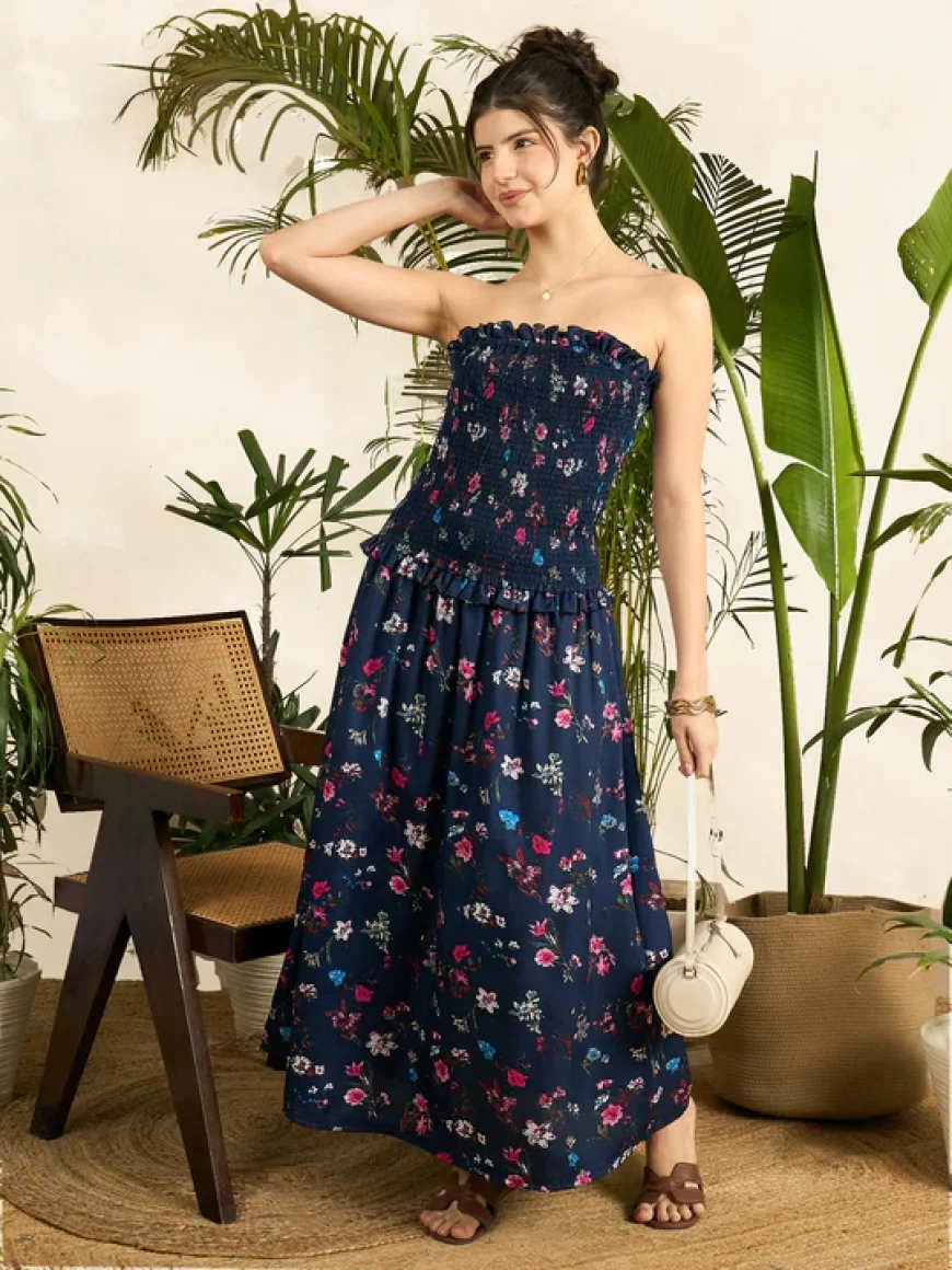 Buy 2 Smocked Off-Shoulder Dresses for ₹999 | Uptownie Offer
