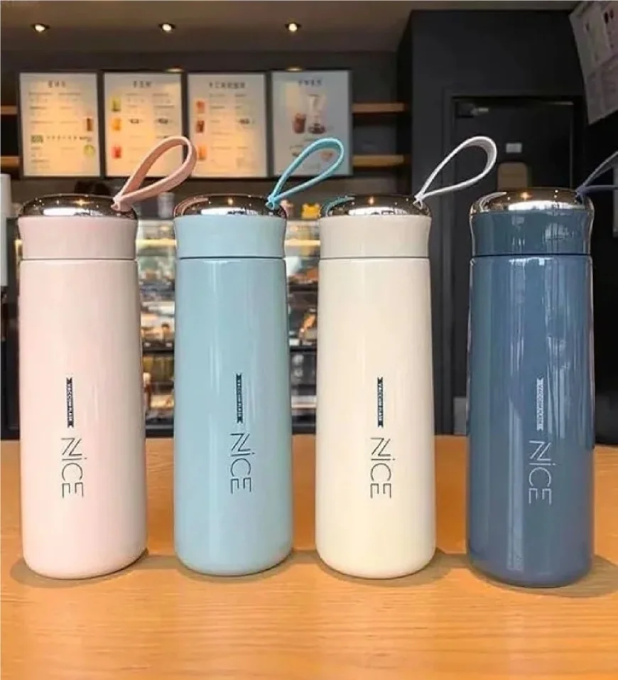 Set of 2 Glass Water Bottles 400ml at ₹199 | Pepperfry