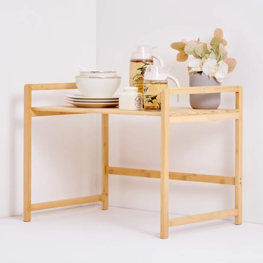 Midori Bamboo Microwave Table Rack – Just ₹599 | Save Up to 70% Off on HomeCentre