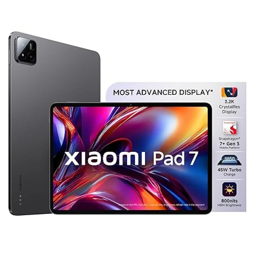 Xiaomi Pad 7 – Snapdragon 7+ Gen 3, 11.16" 3.2K Display, 8GB+128GB | Up to 25% Off on Amazon