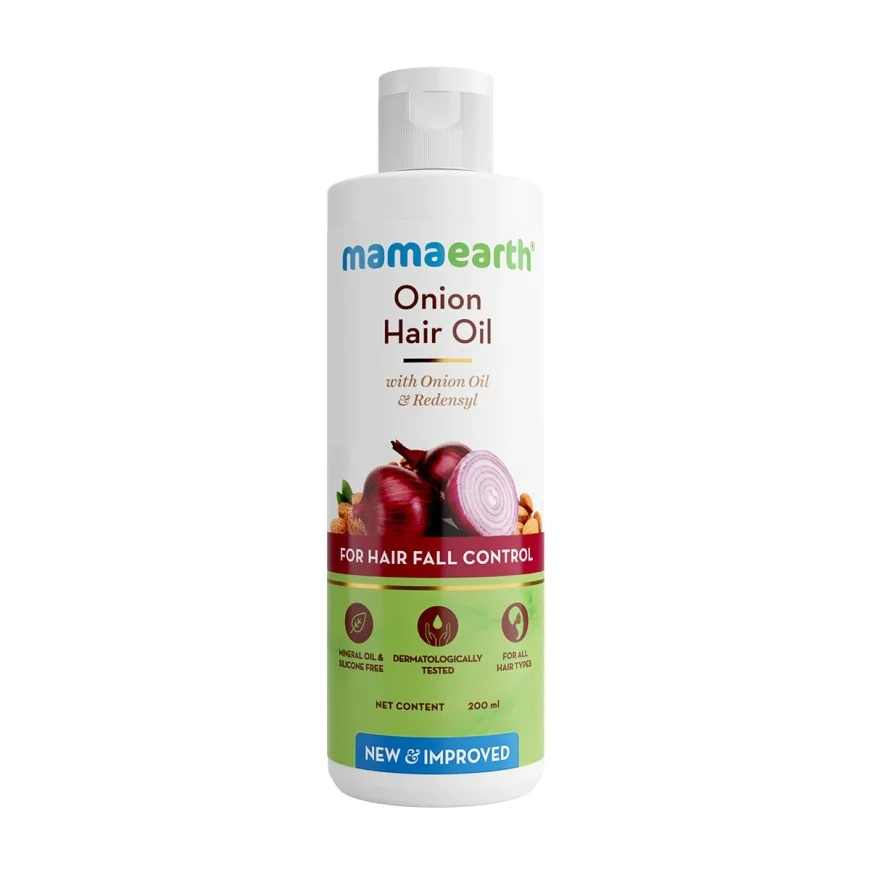 Onion Hair Oil with Redensyl for Hair Fall Control – 200ml at ₹250 | Up to 50% Off