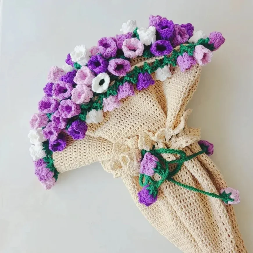 Lily of the Valley Crochet Blanket Gift Under ₹500 – Handmade Finds on Etsy