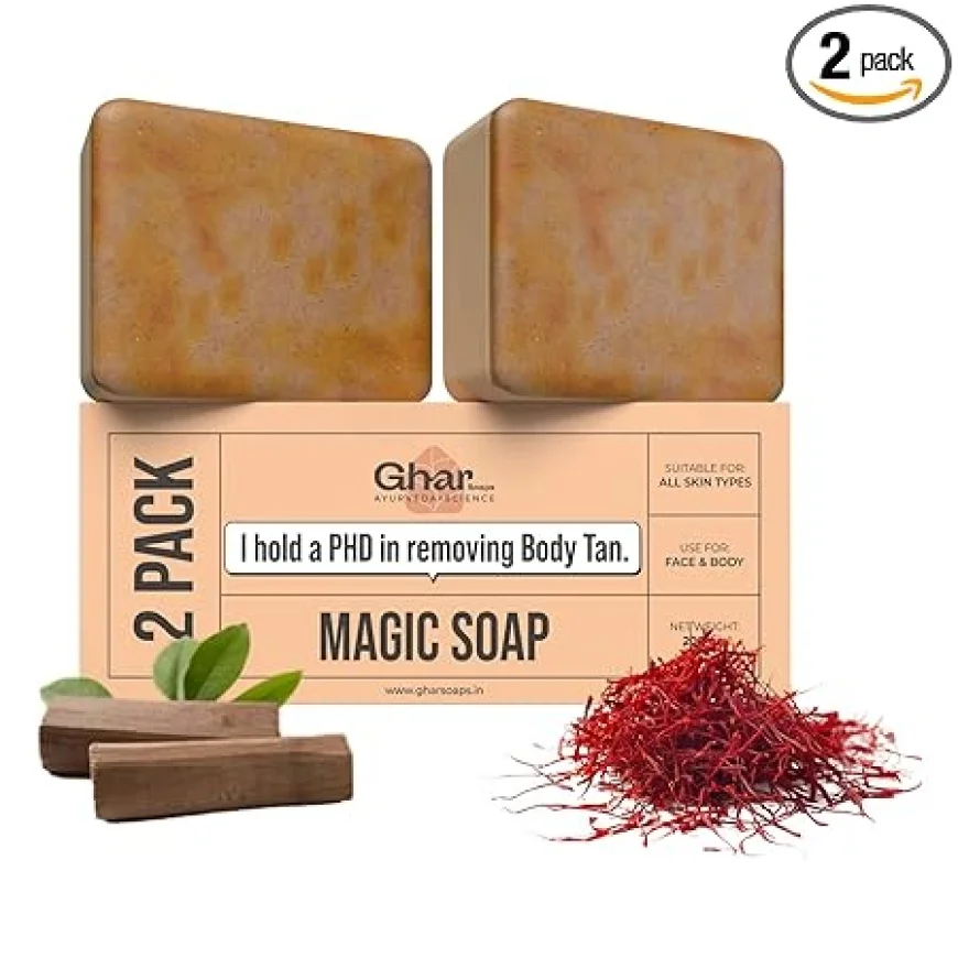 Ghar Soaps Sandalwood & Saffron Bath Soaps – Up to 70% off | Amazon
