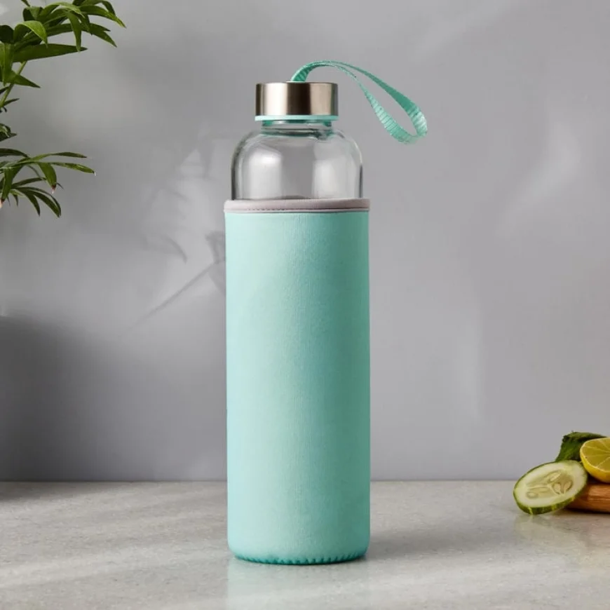 Pacific Favola Glass Water Bottle – 600ml at ₹130 | Shop on Lifestyle