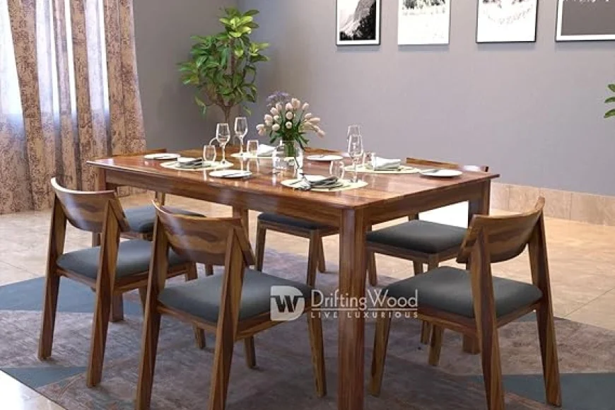Up to 40% off – 6-Seater Sheesham Dining Table | Amazon