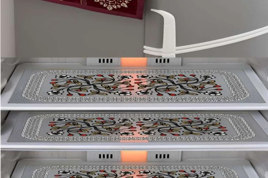 Up to 55% off Dakshya Fridge Cover Mats – Transparent &amp; Maroon | Myntra