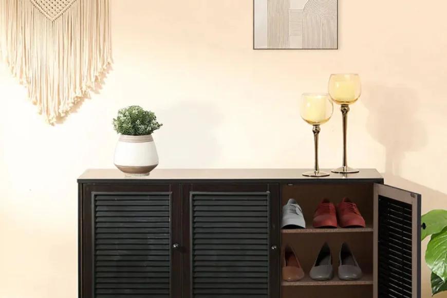 Up to 50% off Almo 3 Door Shoe Cabinet – Pepperfry Sale