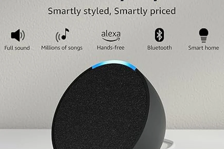 Up to 40% off Amazon Echo Pop Smart Speaker (Black) | Alexa & Bluetooth Enabled
