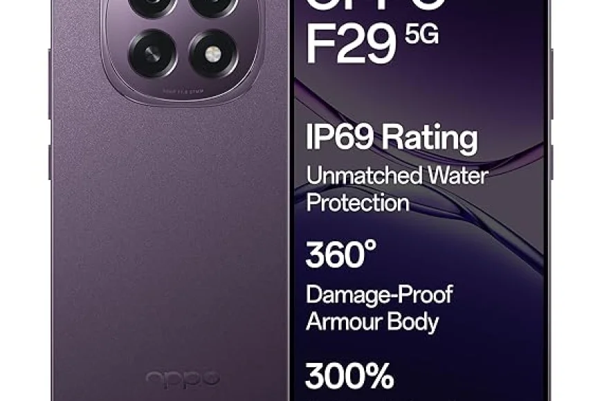 OPPO F29 5G (Solid Purple) – Up to 20% off + No Cost EMI | Amazon India