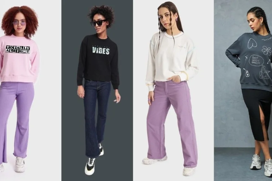 Up to 70% off on Women’s Sweatshirts | Shop Latest Styles on Myntra