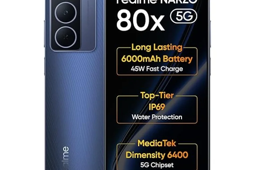 Realme NARZO 80x 5G (6GB+128GB) – Up to 20% off | 6000mAh Battery | Buy on Amazon