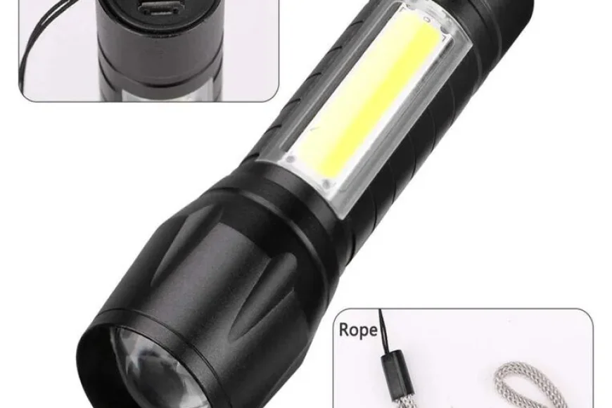 Mini Waterproof USB Rechargeable Torch Light Under Rs. 199 | Buy Online on Pepperfry