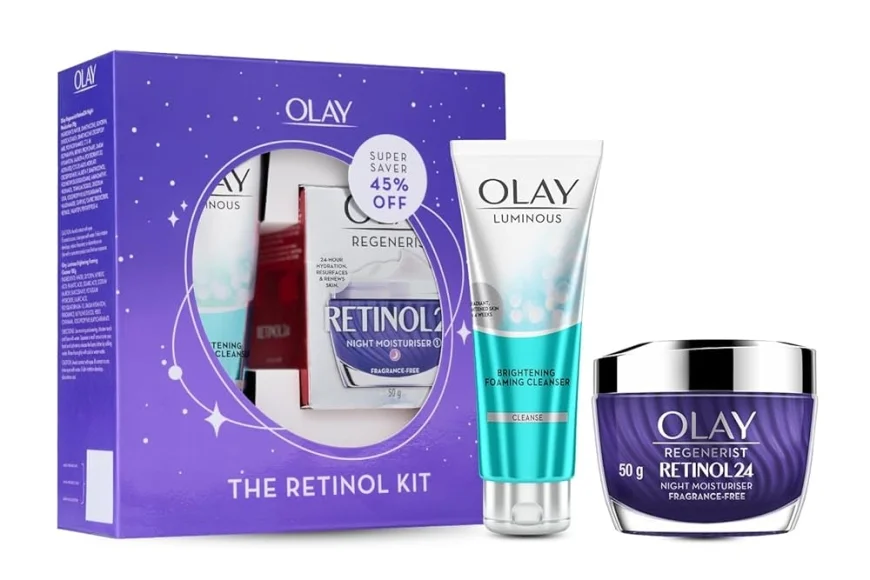 Up to 50% off on Olay Retinol Kit | Night Cream & Cleanser for Overnight Repair on Nykaa