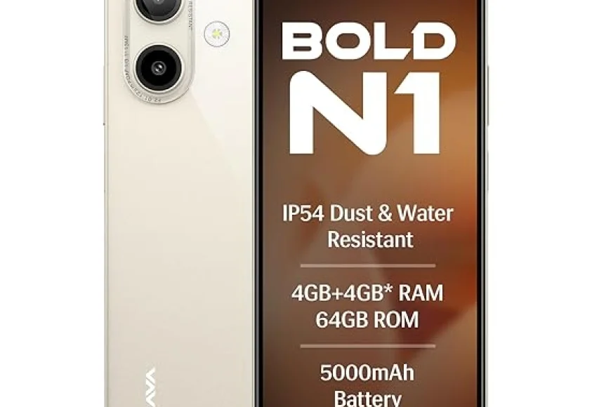 Lava Bold N1 (4GB, 64GB) at ₹5,999 – 6.75" Display, 13MP Camera | Amazon Offer