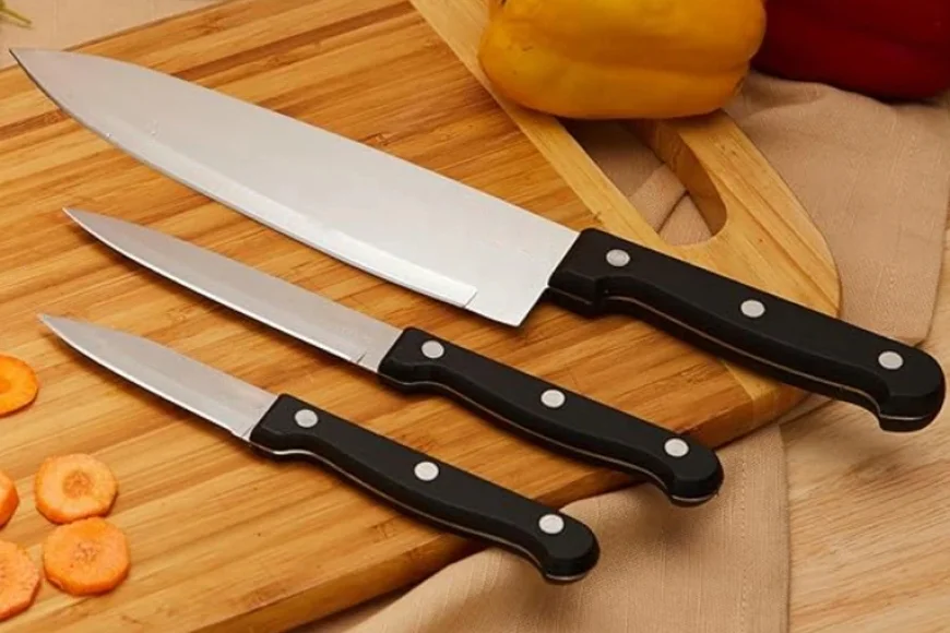 Set of 3 Stainless Steel Kitchen Knives Under ₹199 – Pepperfry Deal