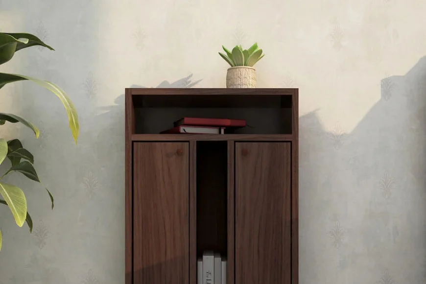 Up to 60% off on Ren Bedside Table in Walnut Finish by Mintwud | Buy on Pepperfry