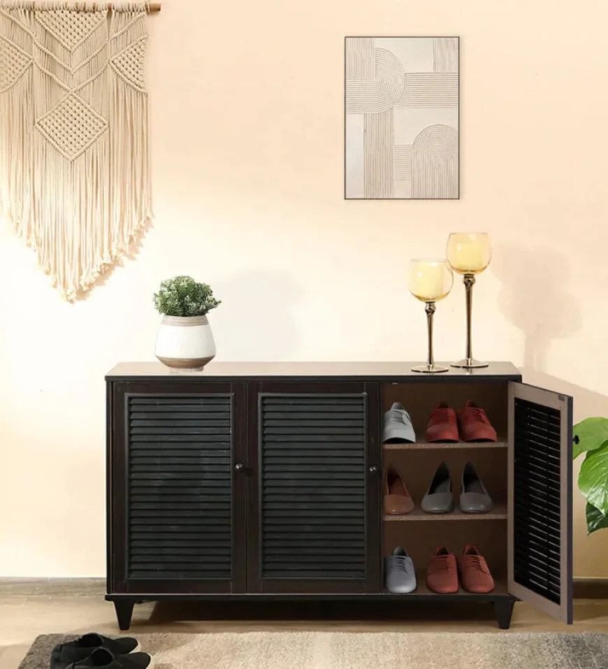 Up to 50% off Almo 3 Door Shoe Cabinet – Pepperfry Sale