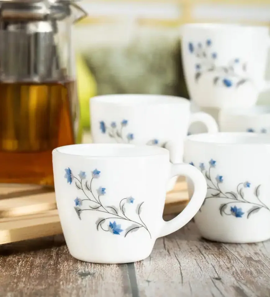 Buy Opalware Ricca Coffee Mug Set (6pcs, 10cl) Under ₹299 | Pepperfry Offer