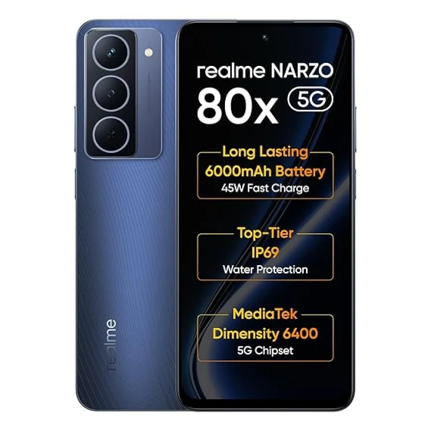 Realme NARZO 80x 5G (6GB+128GB) – Up to 20% off | 6000mAh Battery | Buy on Amazon