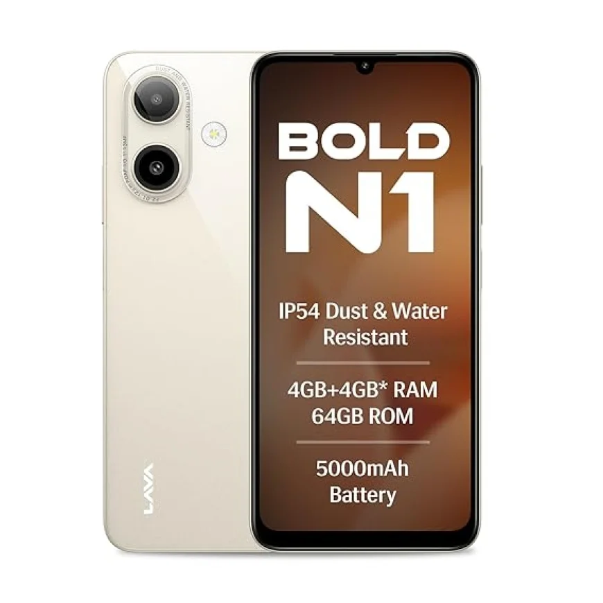 Lava Bold N1 (4GB, 64GB) at ₹5,999 – 6.75" Display, 13MP Camera | Amazon Offer