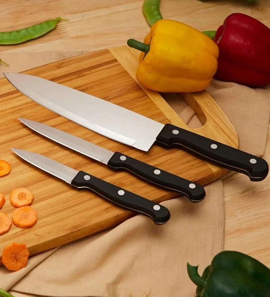 Set of 3 Stainless Steel Kitchen Knives Under ₹199 – Pepperfry Deal