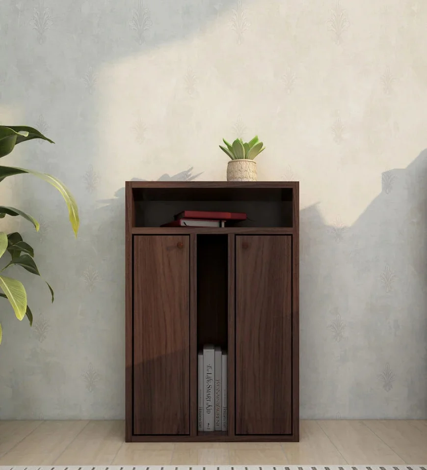 Up to 60% off on Ren Bedside Table in Walnut Finish by Mintwud | Buy on Pepperfry