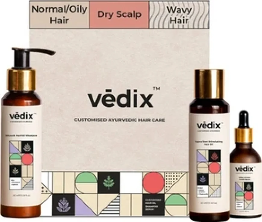 Up to 20% off on Vedix Hair Fall Control Kit for Oily Scalp & Curly Hair | Buy on Flipkart