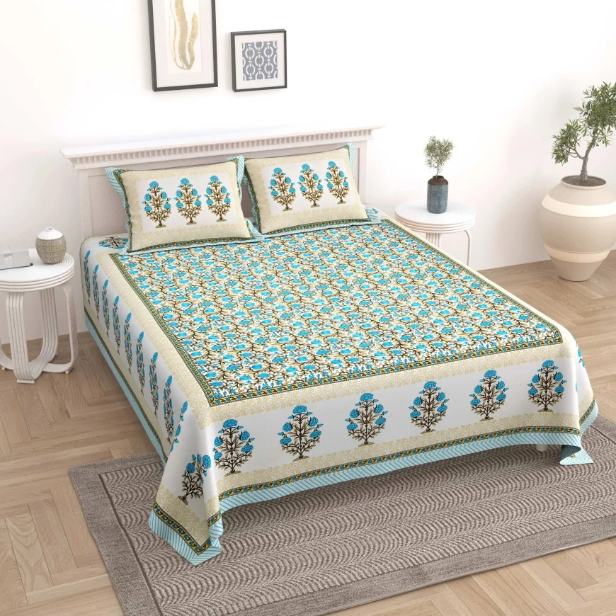 Snuggle & Save: 40% Off Printed Cotton Bedsheet Set at Pantaloons